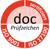 Prüfzeichen ISO 9001 ISO 17100